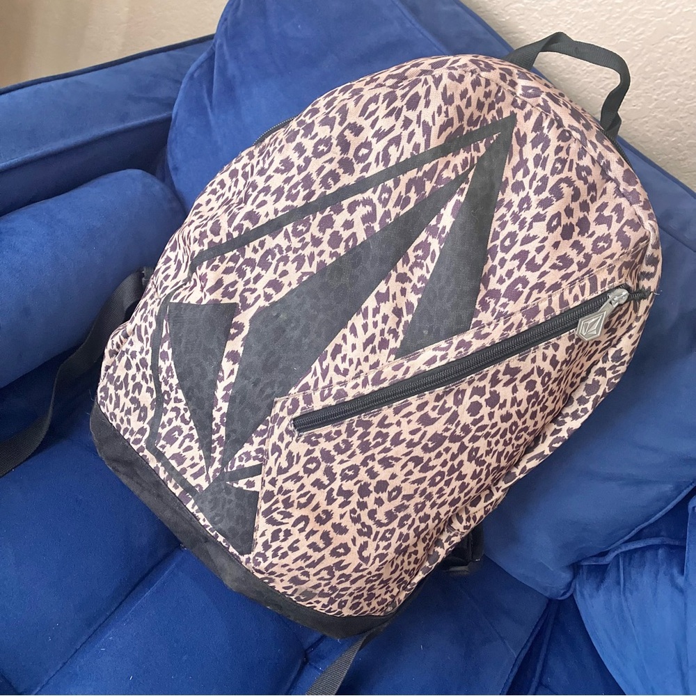 Volcom animal print backpack